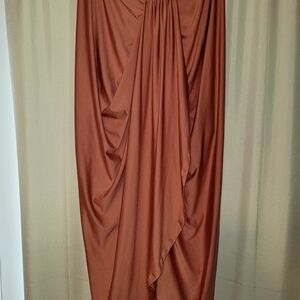 SHEIN Asymmetrical Brown Skirt